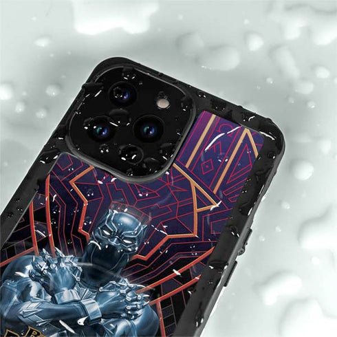 Marvel Black Panther Wakanda Salute iPhone 15 Pro Waterproof Case